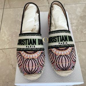 Dior size38.5 Granville Pink Espadrille,with original box and dust bag used once